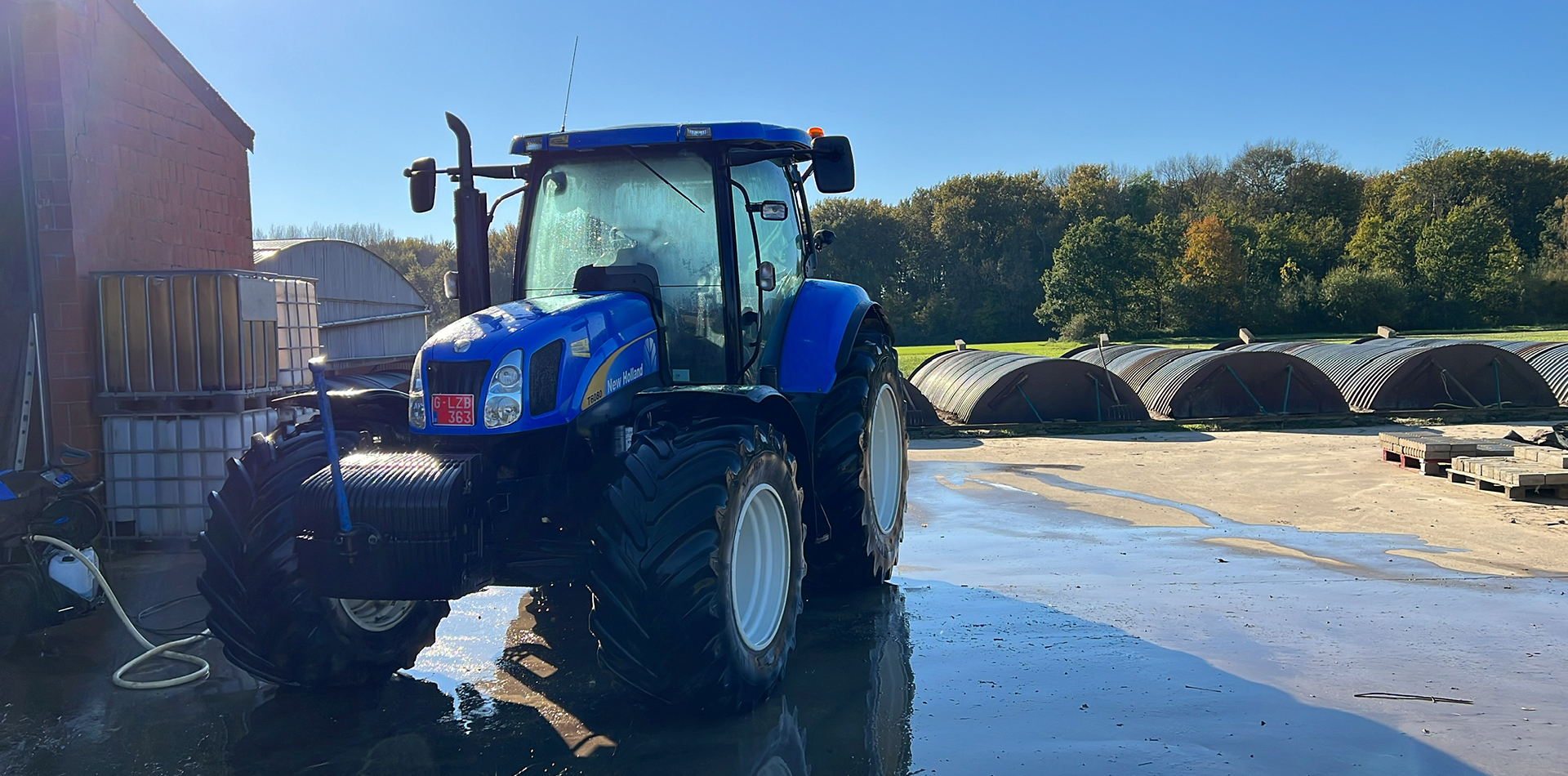 tractor schoongemaakt